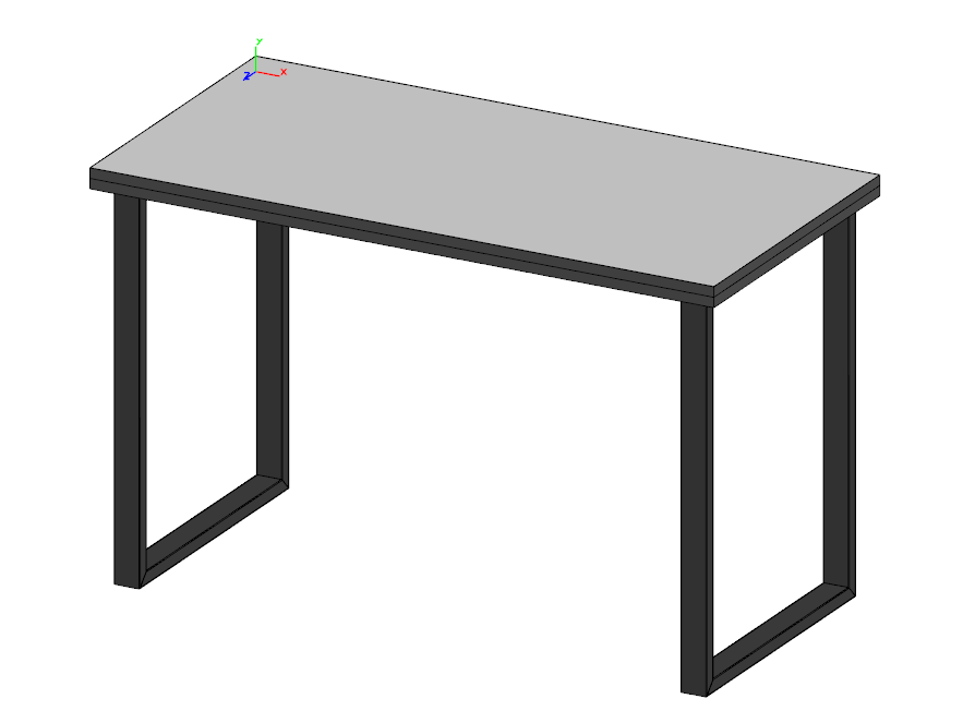 Стіл на металокаркасі 1200х600х750 мм МЕБЛІ ТЕХНОСТИЛЬ.